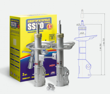 Стойки передней подвески SS20 КОМФОРТ ОПТИМА для а/м ЛАДА ВЕСТА КРОСС