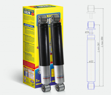Амортизаторы задней подвески SS20 ШОССЕ для а/м ГАЗель NEXT