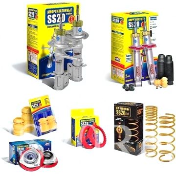Комплект подвески SS20 ШОССЕ с опорой SS20 МАСТЕР пружиной SS20 GOLD Progressive для а/м ВАЗ 2110-2112 (без занижения)