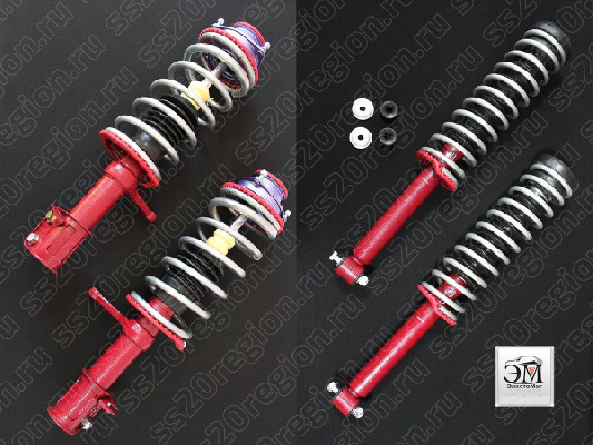 Комплект подвески в сборе SS20 ЭЛАСТОМАГ c опорой SS20 СТАНДАРТ пружиной SS20 Стандарт (без занижения) для ВАЗ 2110-12