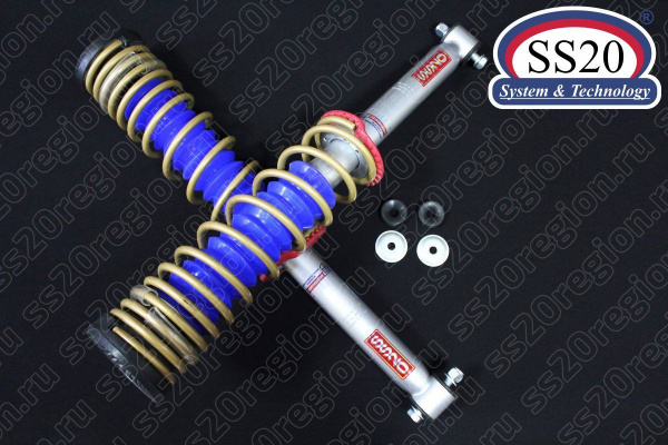 Модули задней подвески SS20 ШОССЕ с опорой АСОМИ пружиной SS20 Gold Progressive (без занижения) для ЛАДА КАЛИНА 2