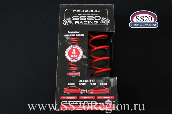 Пружины задних амортизаторов SS20 Racing -30мм (с занижением, переменный шаг) для DATSUN