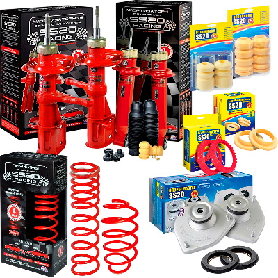 Комплект подвески SS20 Racing-СПОРТ -50мм с опорой SS20 МАСТЕР с ЭУР и без ЭУР для DATSUN on-DO и mi-DO (с занижением -50мм)