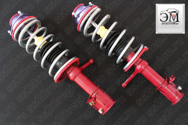 Комплект подвески в сборе SS20 ЭЛАСТОМАГ c опорой SS20 СТАНДАРТ пружиной SS20 Стандарт (без занижения) для ВАЗ 2110-12